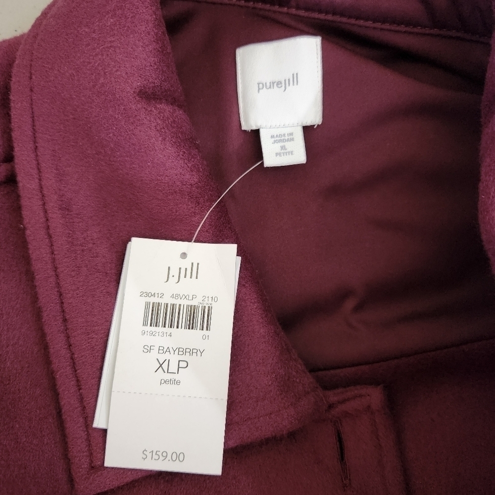 NWT Pure Jill | J. Jill Bayberry Button Up Jacket, sz XL - Picture 6 of 8